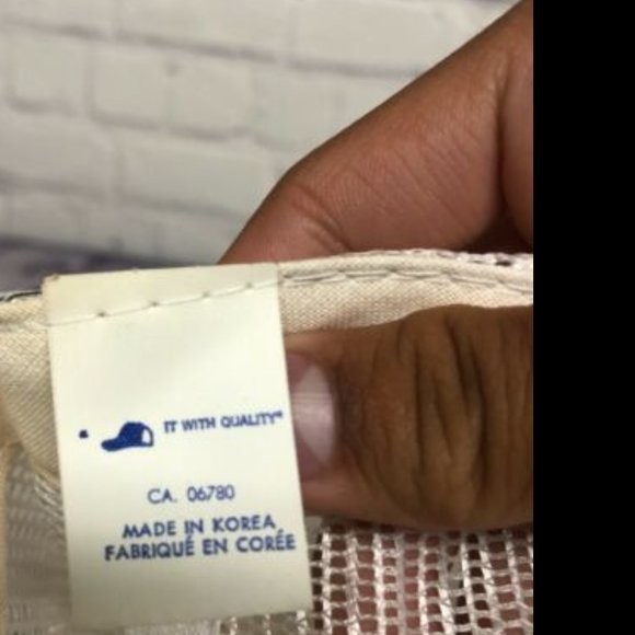 Vintage Hat Cap Snapback Blue White Denim Joe Ramsay Valve Trucker Mesh Item #1 - Picture 7 of 7